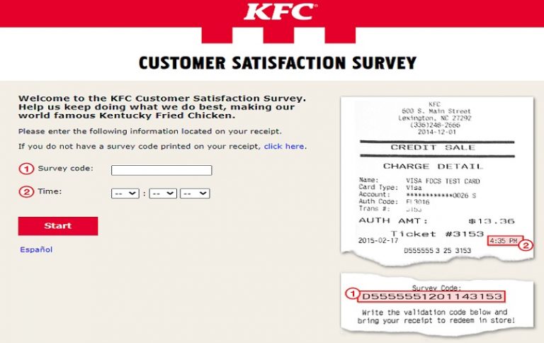 KFC Customer Satisfaction Survey – mykfcexperience.com Free Whopper